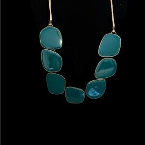Vintage Teal Statement Necklace